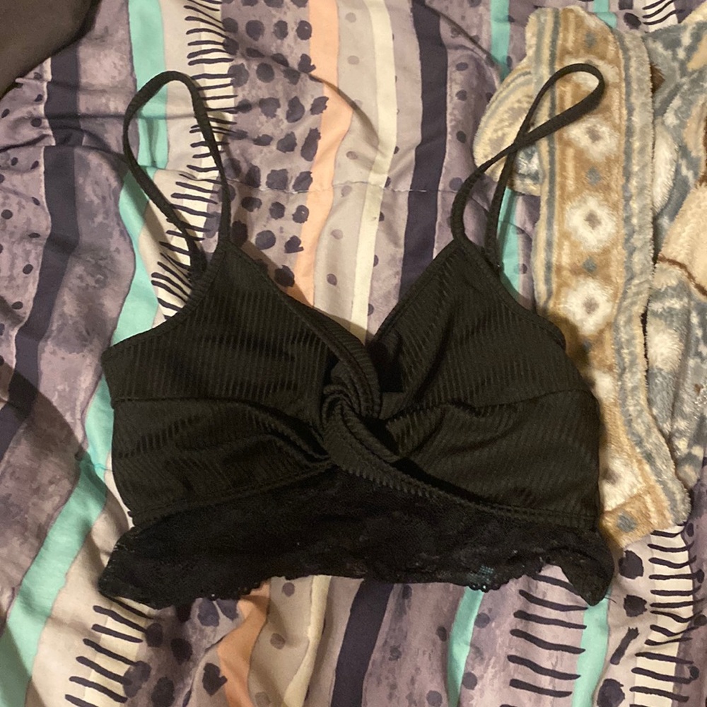 Black crop top